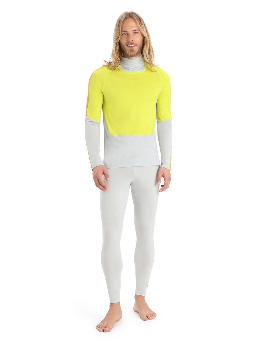 Icebreaker Merino 200 Sonebula Long Sleeve High Neck Thermal Top Miesten Base Layers Minttu | FI 1345VRWD